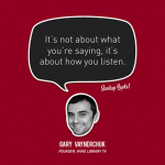 Taubheit It’s not about what you’re saying, it’s about how you listen