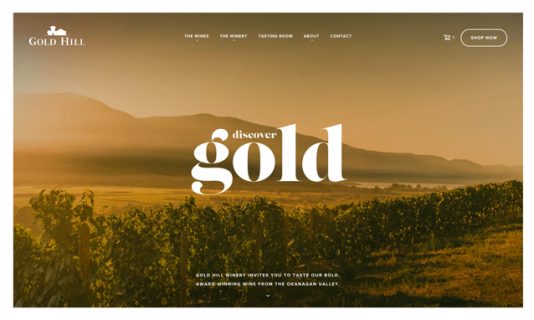 Gold Hill Webseite