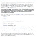 Facebook – Blauer Haken
