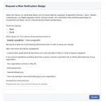Facebook – Blauer Haken – Formular
