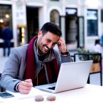 Man at coffee shop
