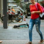 E-Scooter umgekippt