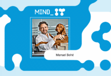 Manuel Bohé mit seinem Hund Oskar.