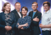 v.l.n.r.: Leona Grulich, Julian-Benedikt Scholle, Nadia Schillreff, Erik May, Maximilian Kühne vom Startup byte robotics.