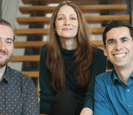 Matthias Hunger, Hugo Lahr und Lena Renner von PaxUp